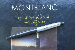 Vintage And Rare Montblanc 49 S Dark Grey Ballpoint Pen - Perfect