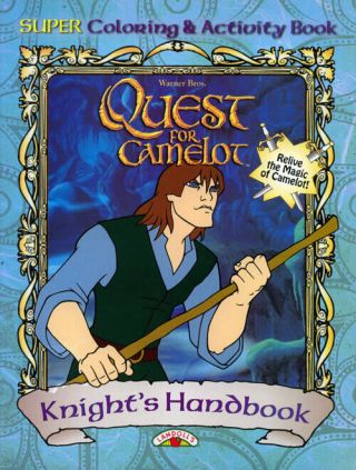 Quest For Camelot Coloring Book Rare