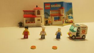 Lego 6350 Town Pizza To Go - Rare / Vintage - 100 Complete (with Instructions)