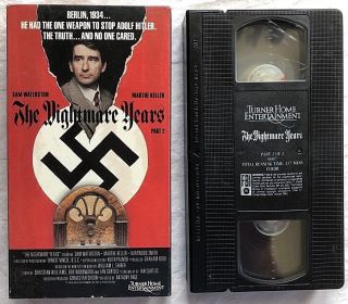 Vhs " Nightmare Years " Part 2 Turner Video,  Sam Waterson Rare No Dvd