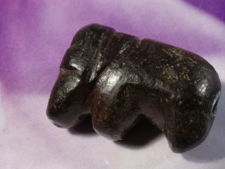 Ancient Pyu Kingdom Rare Black Elephant Amulet Bead 20.  8 By 14.  7 By 11 Mm