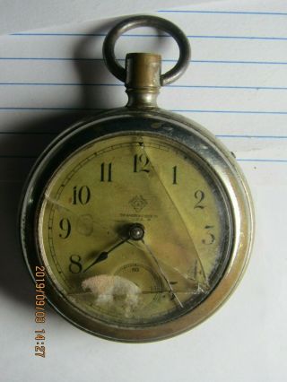 1888 Antique The Ansonia Colck Co.  Pocket Watch For Parts/repair 3