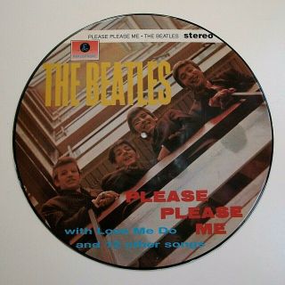 The Beatles - Please Please Me Lp Vinyl Rare Limited Picture Disc Stereo Album