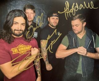 After The Burial Full Band Signed 8x10 Photo Autographed Rare Rock Proof