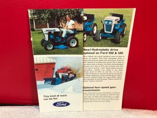 Rare 1976 Ford Garden Snow Tractor Dealer Sales Brochure