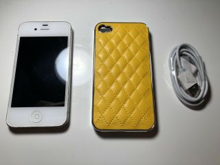 Apple Iphone 4 - 32gb - White (verizon) A1349 (cdma) Rare Ios 5.  1.  1 (35)
