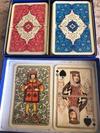 Vintage Rare Royal Gothic Historical Playing Cards 2 Decks Boxed Cards