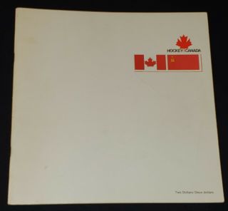 1972 - Canada Vs Russia - Series - Rare Hockey Program -