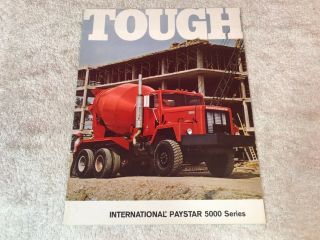 Rare 1970s International Harvester Paystar 5000 Series Truck Brochure 9 Page