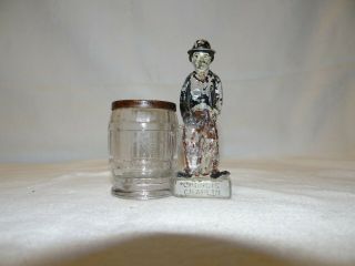 Antique Charlie Chaplin Collectible Figure Bank/container