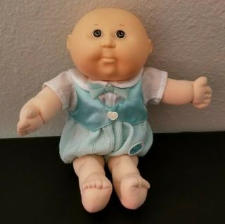 Hasbro 1991 Cabbage Patch Kids Xavier Roberts 12 " Baby Doll Bald Pout Cute Brown