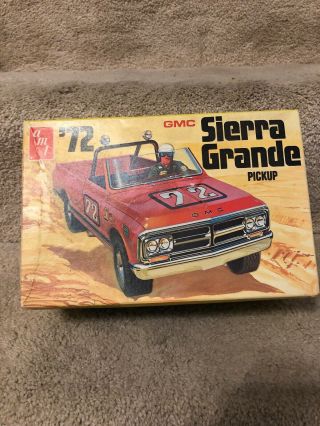 1972 Amt Gmc Sierra Grande Pickup Truck 3 In 1 Issue Model Kit