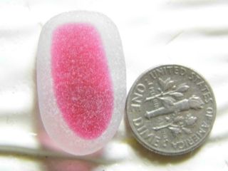 1 Multi Xl Candy Pink Perfect 0.  25oz Jq Rare Seaham English Sea Glass