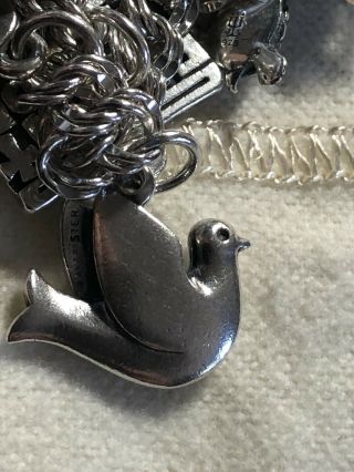 James Avery Retired & Rare 925 Sterling Silver Milagros 3D Peace Dove Charm EUC 2