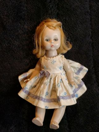 Vintage Madame Alexander - Kin 8 " Alex Doll In Dress Collectible Rare Sleep Eyes