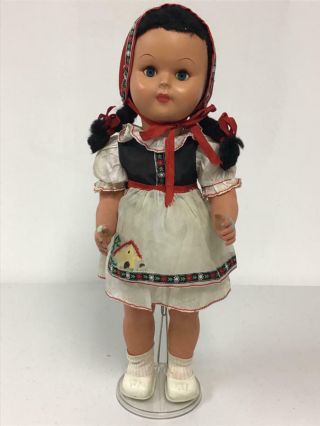 17 " Vintage Ratti Girl Doll Made In Italy