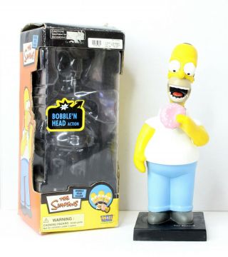 Homer Simpson Vintage 99 The Simpsons Bobble Head Figure Fox Matt Groening Rare