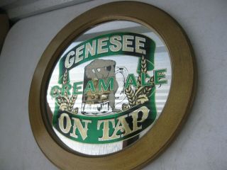 RARE GENESEE CREAM ALE Beer On Tap Bar Mirror Sign 2
