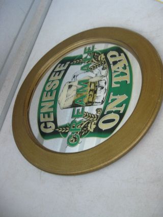 RARE GENESEE CREAM ALE Beer On Tap Bar Mirror Sign 3
