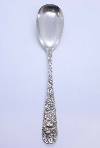 Steiff Rose 925 Sterling Silver 8 - 1/2 " Egg Bowl Solid Serving Spoon No Mono
