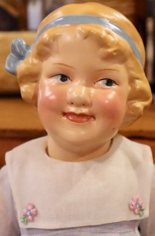 Antique 12 " German Bisque Gebruder Heubach Character Coquette,  Rare Compo