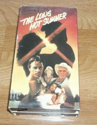 The Long Hot Summer Vhs 1988,  2 - Tape Set Rare Movie Don Johnson Cybill Shepherd