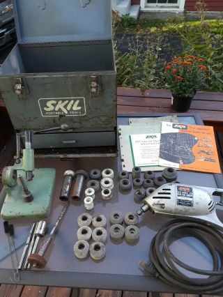 Rare Vintage Skil Model 318 Valve Seat Grinder Kit