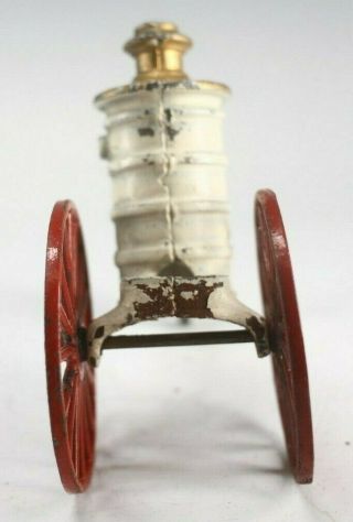 ANTIQUE HUBLEY IVES OR DENT HARDWARE CAST IRON STEAM FIRE PUMPER WAGON TOY 3