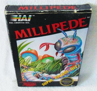 Millipede - 1988 Nintendo Nes Game Complete Set Box Cib Rare Vintage