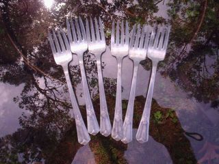 6 Wm Rogers Sectional Is Guild Cadence Salad Fork S 6 3/8”