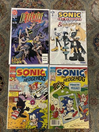 Sonic The Hedgehog 10 Nm - (newsstand Rare) 11 Nm - Archie 1994 Scarce Issues Tmnt
