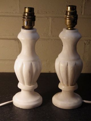 Vintage Classical Alabaster Table Lamps