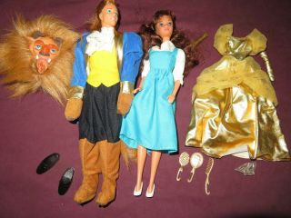 Vintage 1991 Prince Adam Beast Belle Disney Barbie Beauty And The Beast Barbie