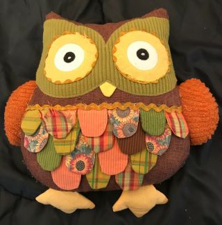 Adorable Vintage Stuffed Owl - Homemade With No Tags