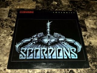Scorpions Rare Vintage Press Vinyl Lp Record Lovedrive Rudolf Michael Schenker