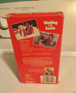 BARNEY & The Backyard Gang WAITING FOR SANTA first cover VHS RARE OOP 2