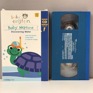 Baby Einstein Vhs Video Tape Baby Neptune Discovering Water Disney Rare Vtg Fast