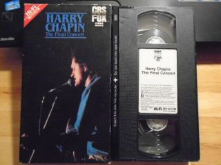 Rare Oop Harry Chapin Vhs Music Video The Final Concert 1981 Cat 