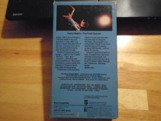 RARE OOP Harry Chapin VHS music video The Final Concert 1981 Cat ' s In the Cradle 2