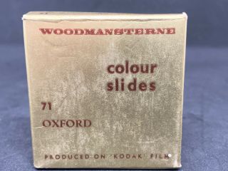Oxford (uk),  8 X Rare Vintage Colour Slides,  Woodmansterne,  Elfincolor