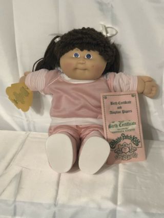 Vintage 1985 Cabbage Patch Kids Doll Head Mold 3 Body Tag Ic3 Made In Taiwan