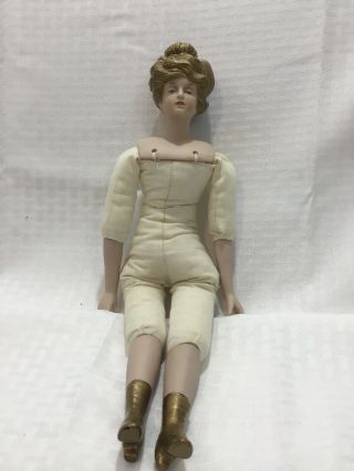 Vintage Bsco 18 " Doll Bisque Head Hand Feet 1979.  No Clothes.