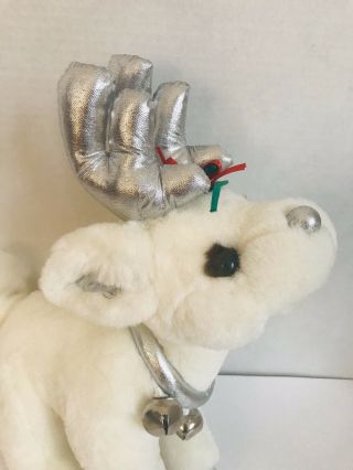 Rare Vtg House Of Lloyd Aurora White Reindeer Plush Stuffed Animal Christmas