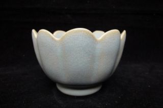 Very Rare Fine Chinese Old " Ru " Kiln Celadon Porcelain Lotus Bowl