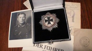 Rare 100 Authentic Ww2 Wwii Wh Officer Knights Iron German Cross Gold