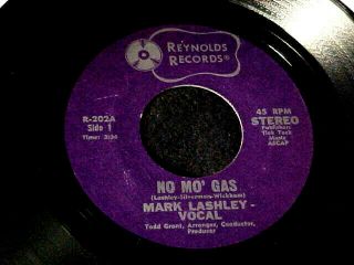 MARK LASHLEY No Mo Gas/ 7 Angels RARE 70 ' s BAY AREA SF FUNK 45 on REYNOLDS Hear 2
