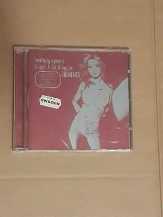 Britney Spears Rare Cd Single Oops I Did It Again (made In Sweden)