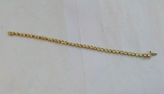 RARE Vintage 14K Solid Gold Bracelet 7.  5 