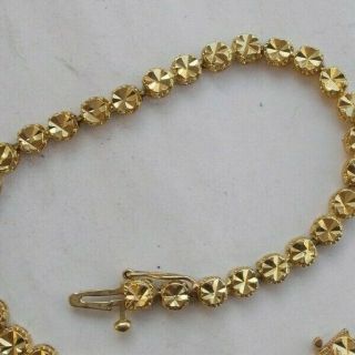 RARE Vintage 14K Solid Gold Bracelet 7.  5 