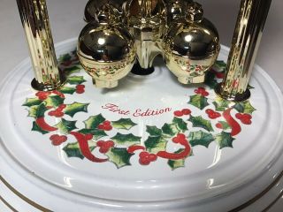 VINTAGE RARE HOWARD MILLER FIRST EDITION CHRISTMAS TIME 9” ANNIVERSARY CLOCK 3
